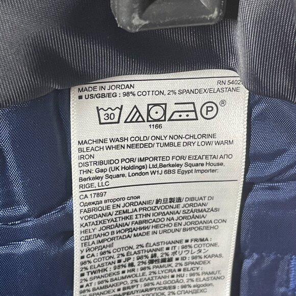 NEW Banana Republic Pants Womens 2 blue pink floral avery straight leg preppy - Picture 8 of 11